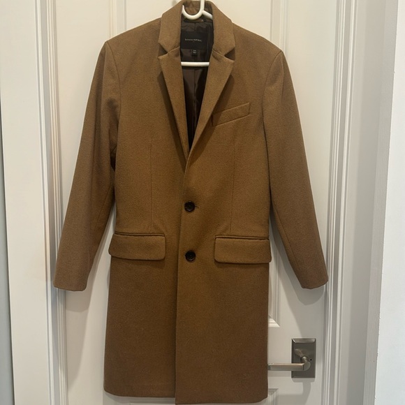 Banana Republic Men’s Dress wool camel top coat. XS - Picture 3 of 13
